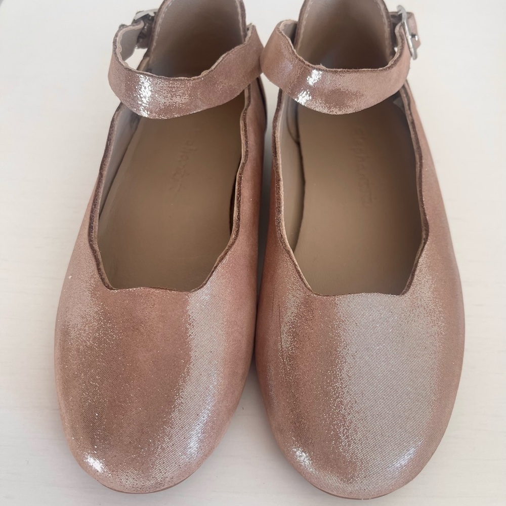 Girls' Shimmering Pink Ballet Flats
